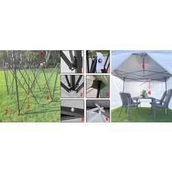 Садовый павильон Maltec 109050 3x3 (Grey) Thumb