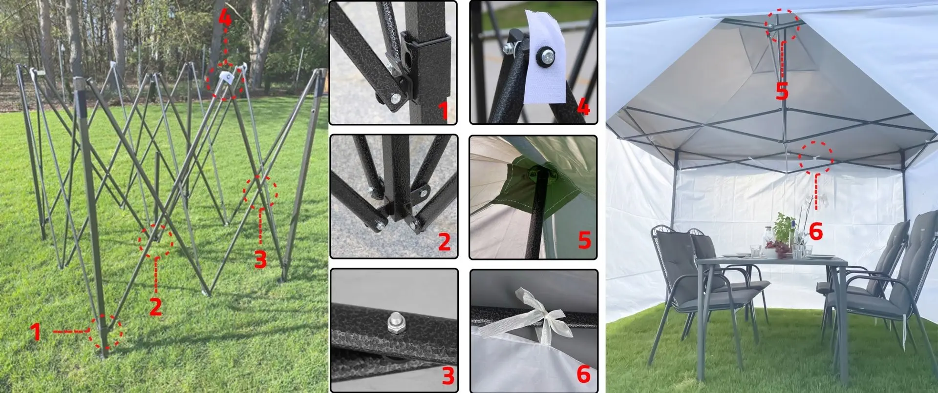 Садовый павильон Maltec 109050 3x3 (Grey)