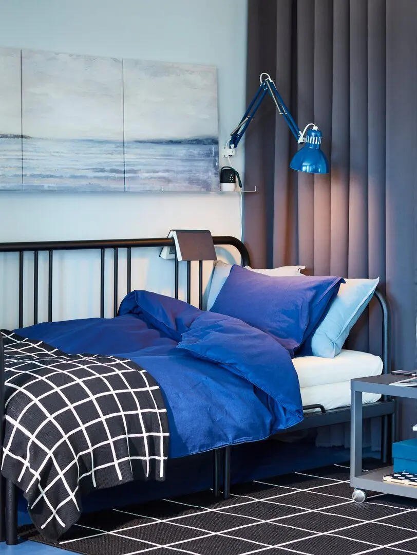 Pat extensibil Ikea Fyresdal 80х200 (Negru)