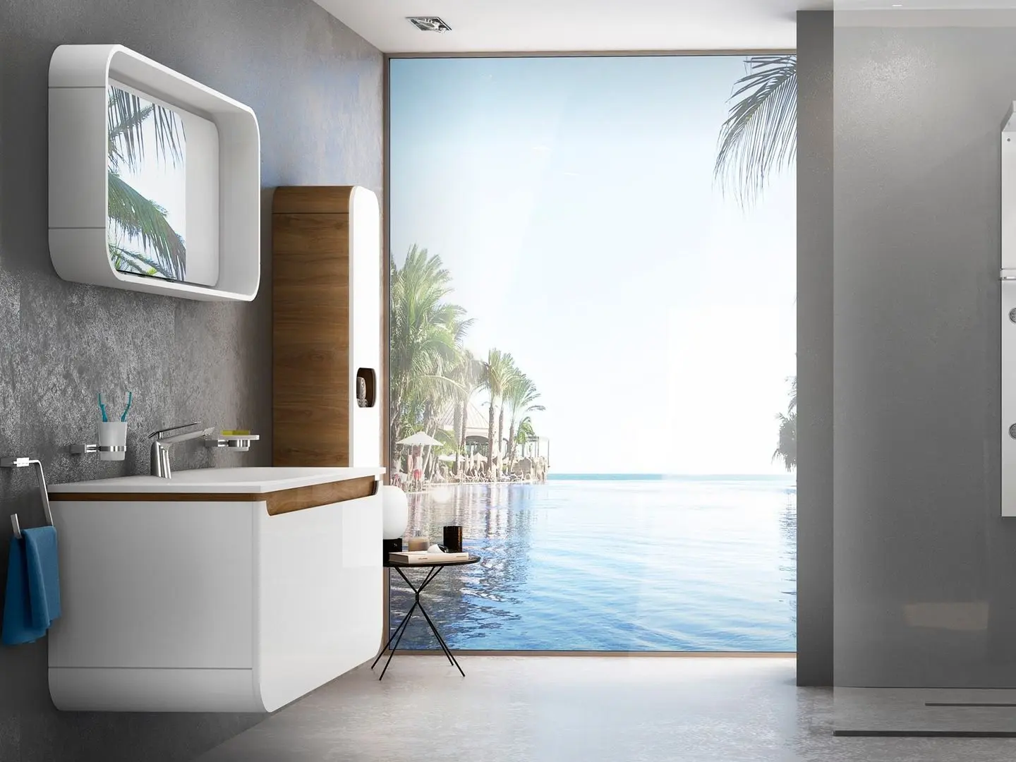 Penal Creavit Pion PN2160.02.BDM (Natural Oak/Matt White) - 4