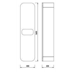 Penal Creavit Pion PN2160.02.BDM (Natural Oak/Matt White) Thumb