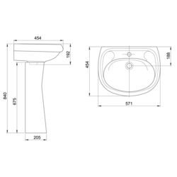 Умывальник Santeri Воротынский 1.3111.7.S00.10B.0 (Крап на Белом) Thumb