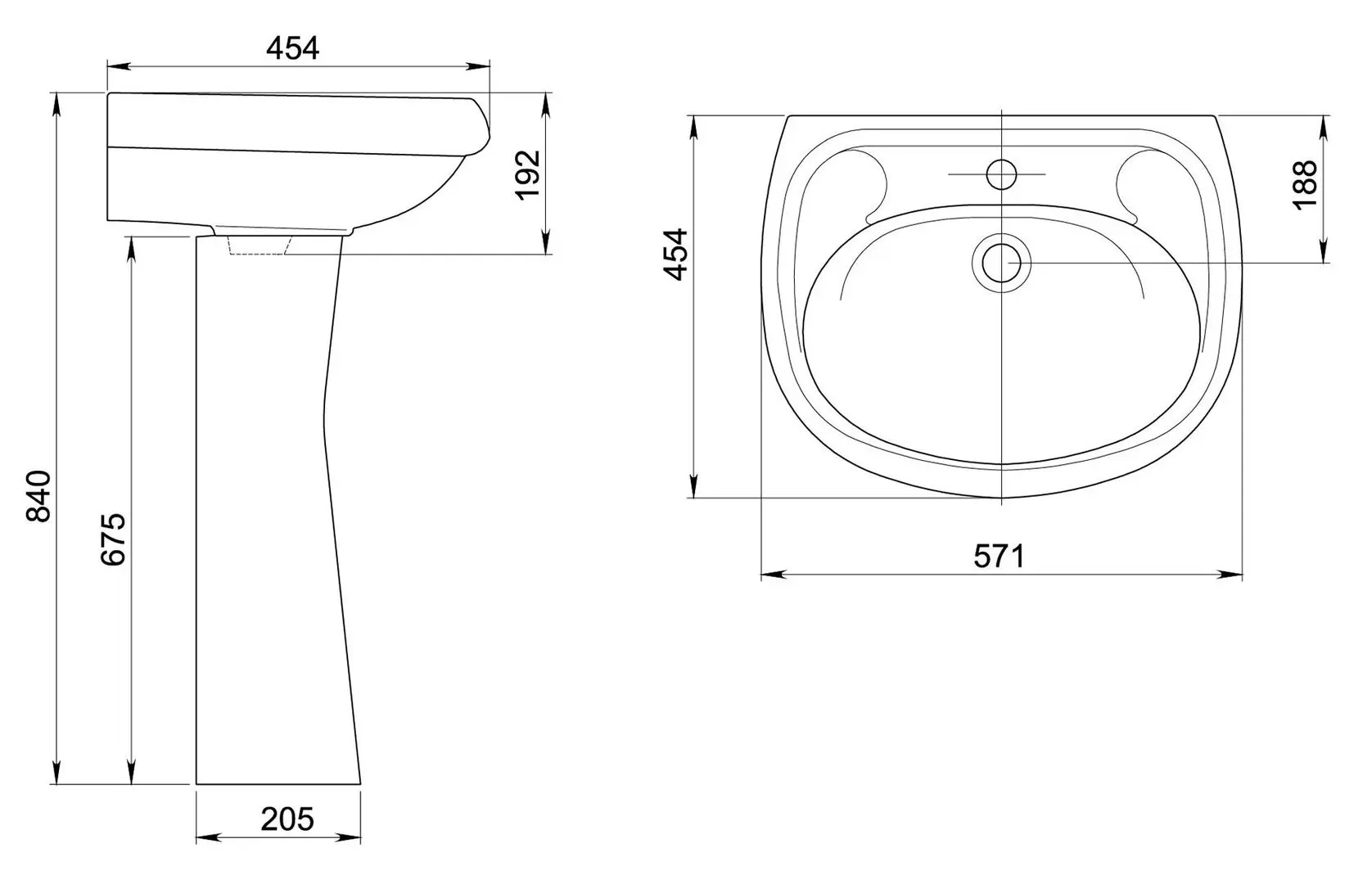 Умывальник Santeri Воротынский 1.3111.7.S00.10B.0 (Крап на Белом) - 2