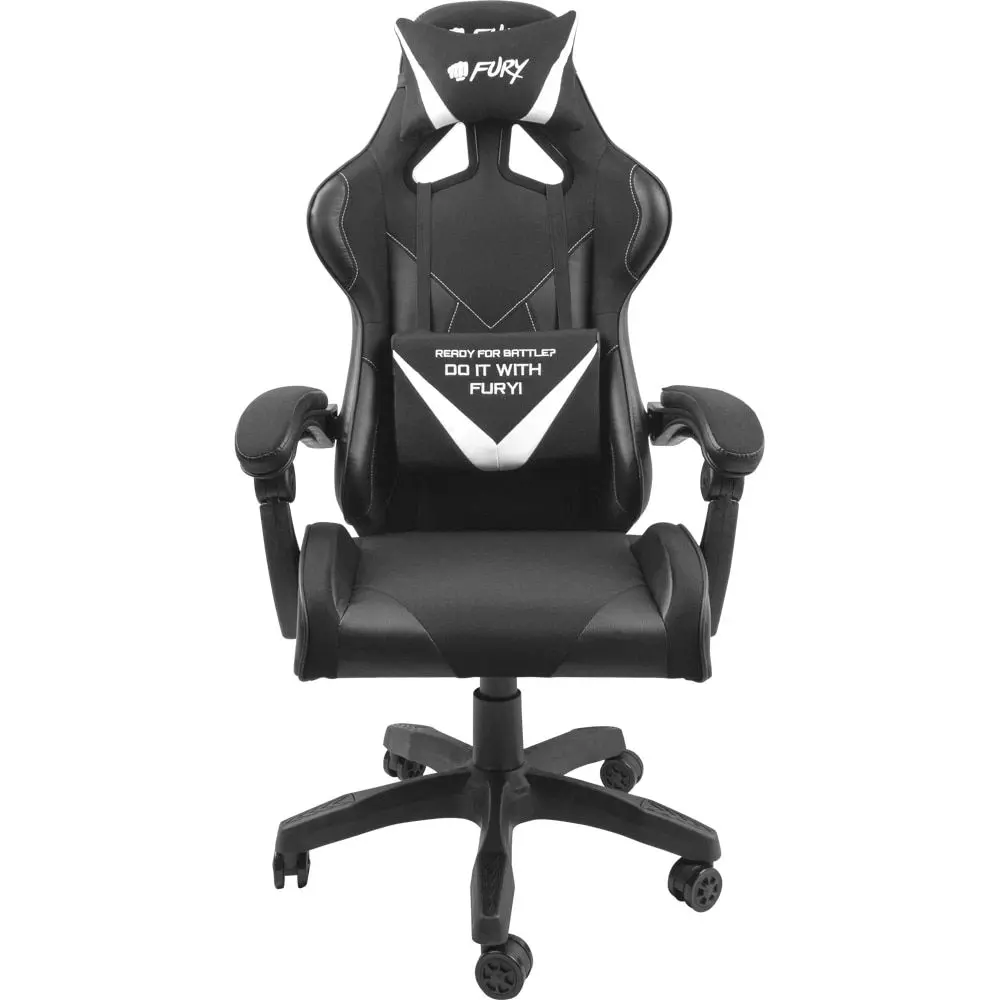 Кресло геймерское Fury Avenger L (White/Black)
