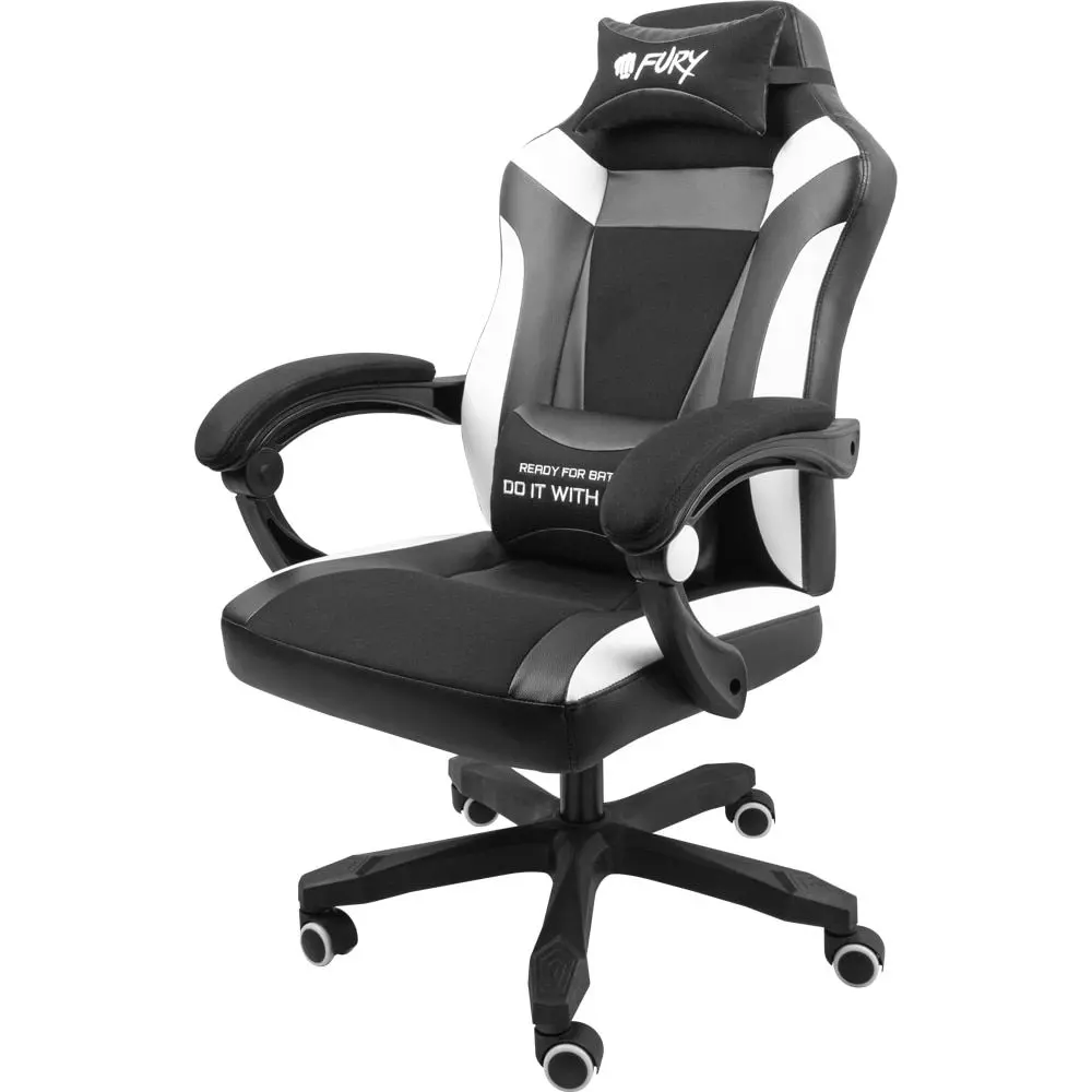 Кресло геймерское Fury Avenger M+ (White/Black)