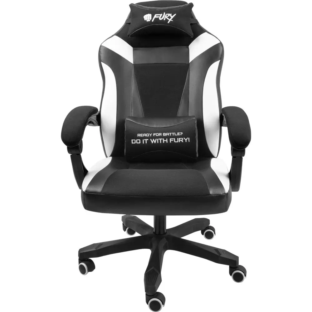Кресло геймерское Fury Avenger M+ (White/Black)
