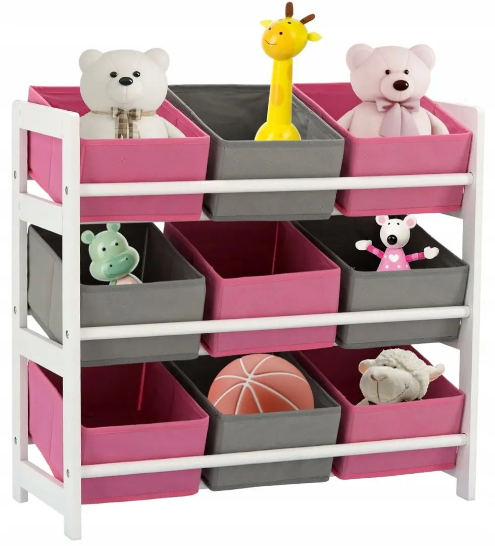 Etajera-organizer Chomik PHO3579 (White/Pink/Gray) - 2