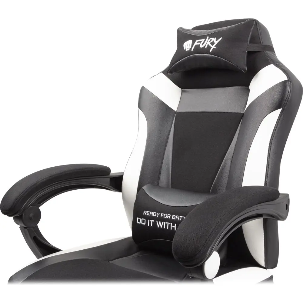 Кресло геймерское Fury Avenger M+ (White/Black)