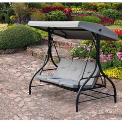 Scaun balansoar Saska Garden Nina (Grey) Thumb