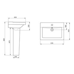 Умывальник Santeri Орион 57 Thumb