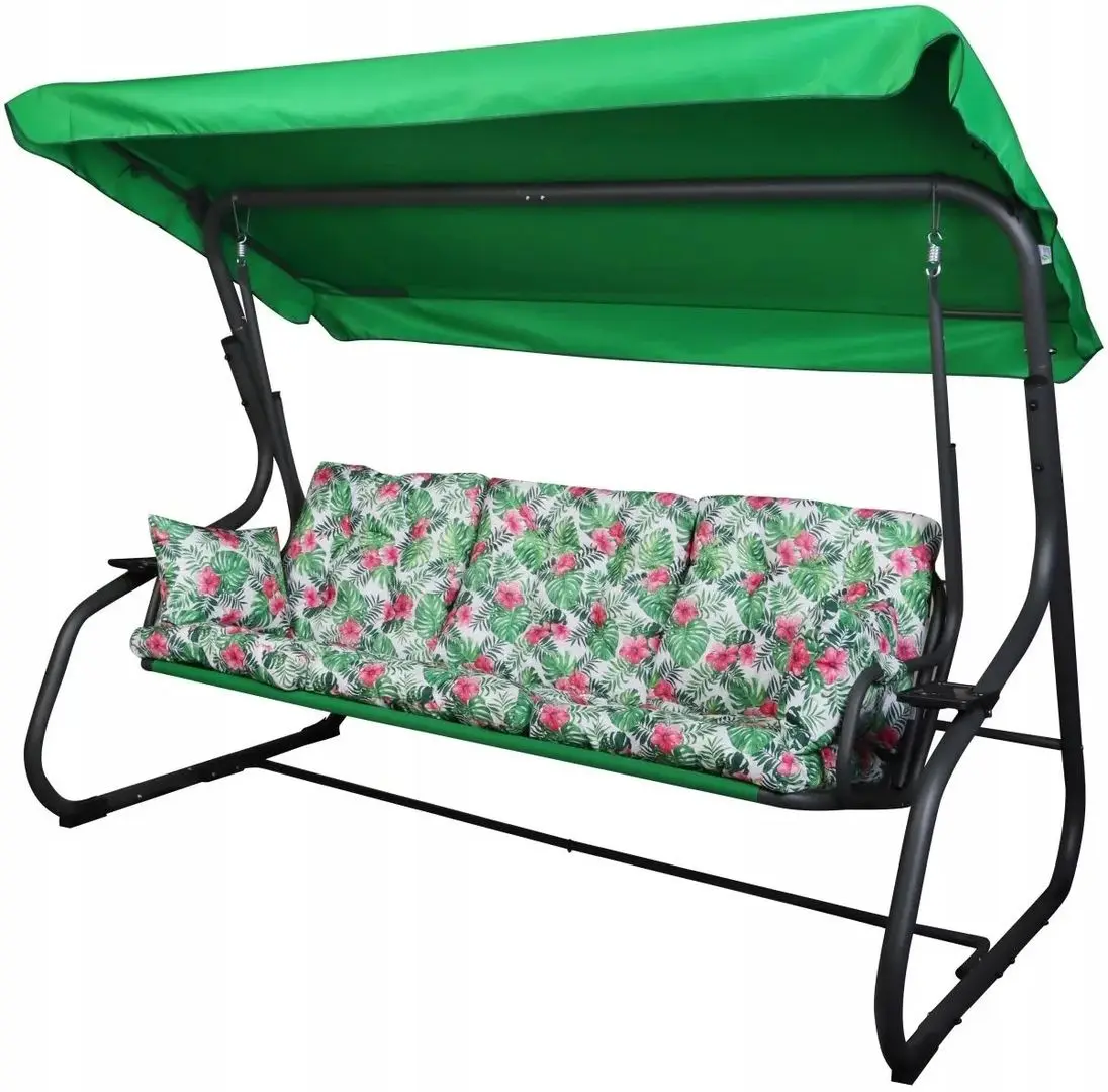Scaun balansoar Saska Garden Matylda (Green/Multicolor)