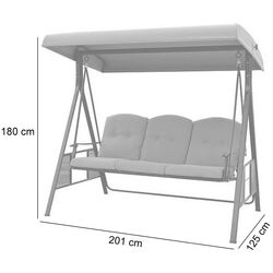 Scaun balansoar Strend Pro Dubai (Beige) Thumb