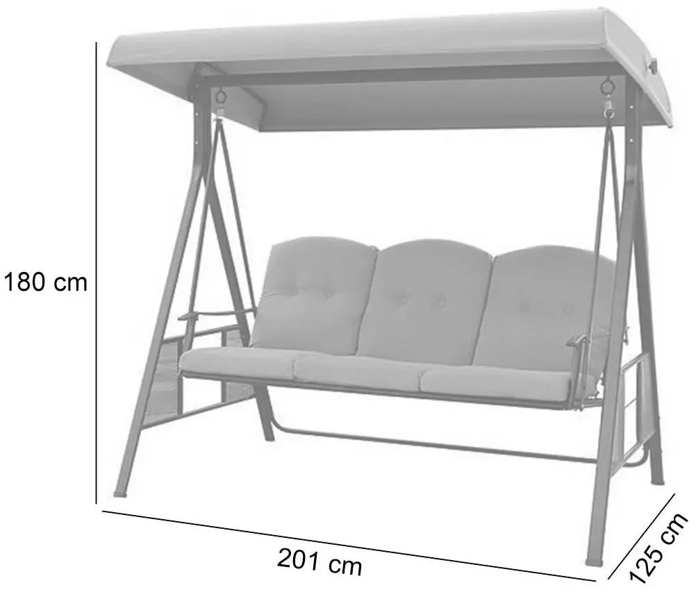 Scaun balansoar Strend Pro Dubai (Beige) - 2