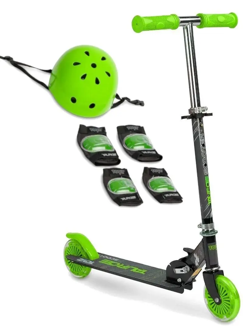 Trotineta + set protectie Toyz Tauro 0422 Set (Green)