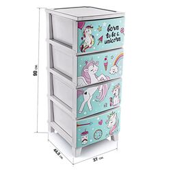 Comoda Polite Unicorn TRN077-05 (White/Blue) Thumb