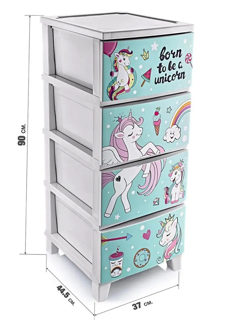 Comoda Polite Unicorn TRN077-05 (White/Blue)