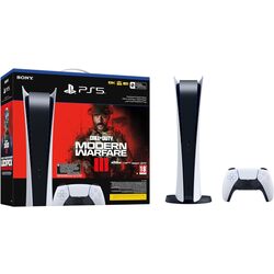 Игровая консоль Sony PlayStation 5 Digital Edition 825GB + Call of Duty MWIII (White) Thumb