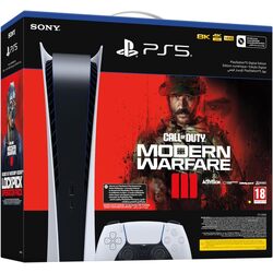 Игровая консоль Sony PlayStation 5 Digital Edition 825GB + Call of Duty MWIII (White) Thumb
