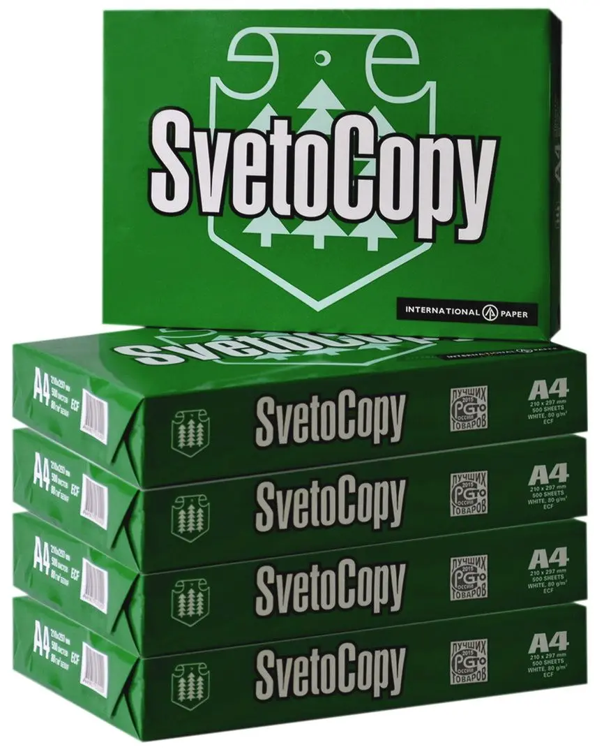 Набор бумаги для офисной техники SvetoCopy A4 500