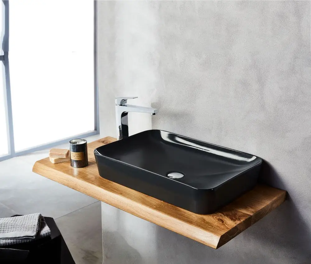 Умывальник Creavit Ultra UL060.00SM00E (Black Matt)