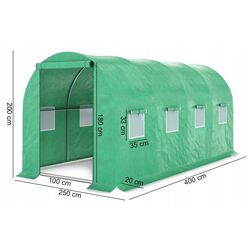 Sera de gradina Maltec Sunwaal 111369 2.5x4x2m (Green) Thumb