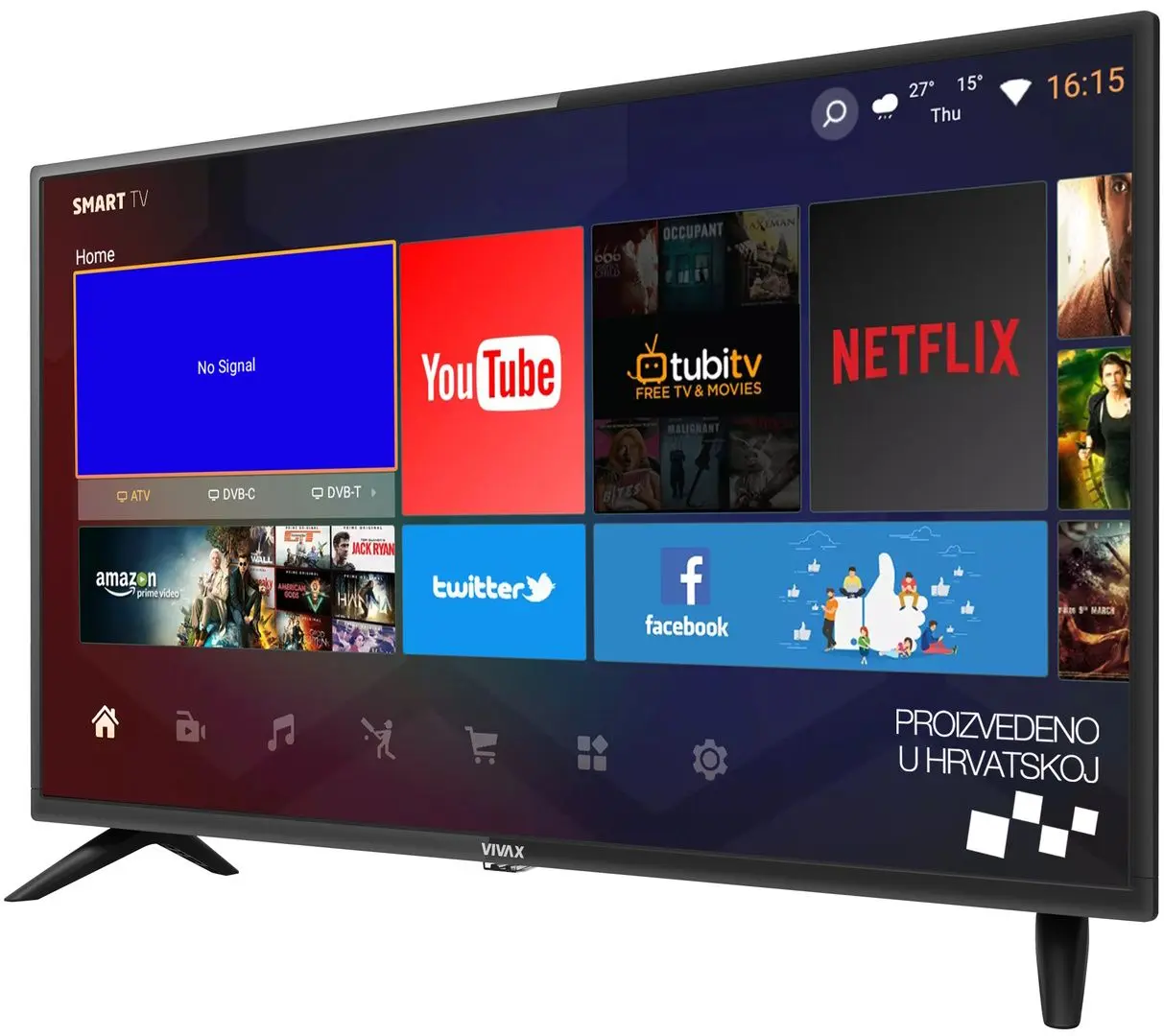 Телевизор Vivax 32" LED-32LE114T2S2SM (Black)