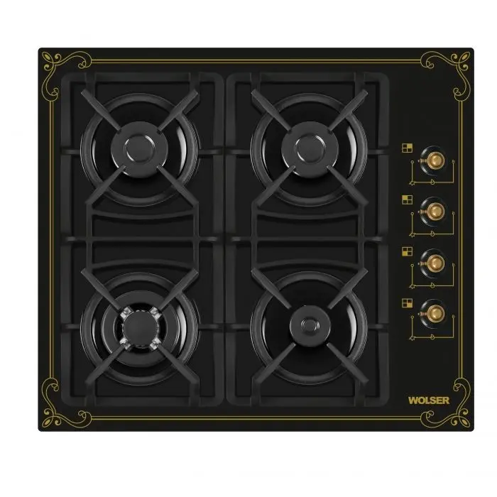 Aragaz incorporabil Wolser Wolser WL-F 6401 GT IC Rustic (Black)