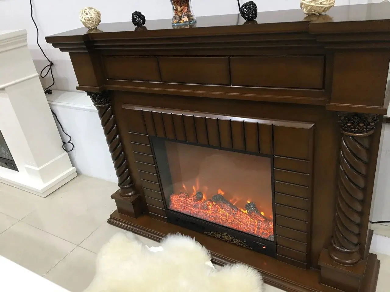 Semineu Art Flame Premium Frankfurt 336B (Brown)