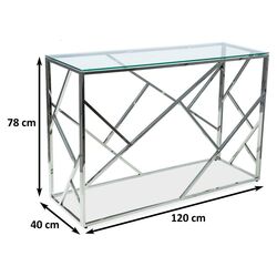 Консольный стол Signal Escada C (Transparent/Silver) Thumb