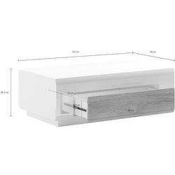 Masa pentru reviste Helvetia Toledo №99 1S (Anthracite Gloss/Grandson Oak) Thumb