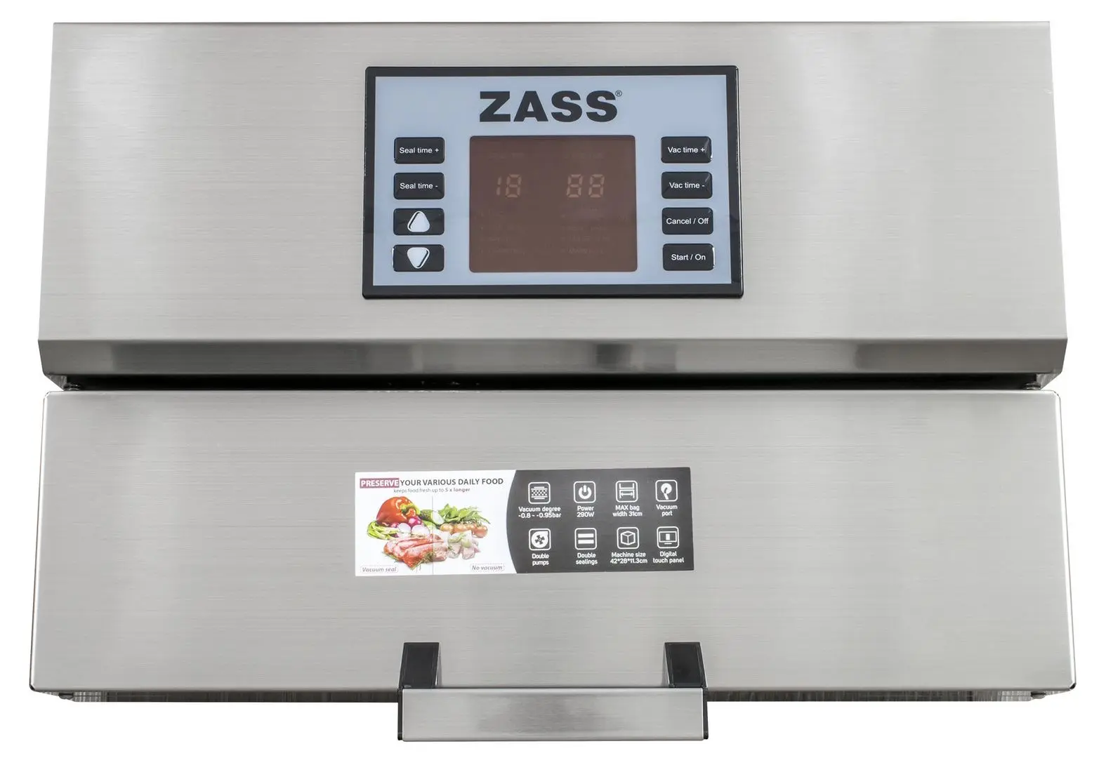 Aparat de vidat Zass ZVS 10 (Inox)