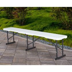 Скамейка складная GardenLine ZUM4758 (White/Black)