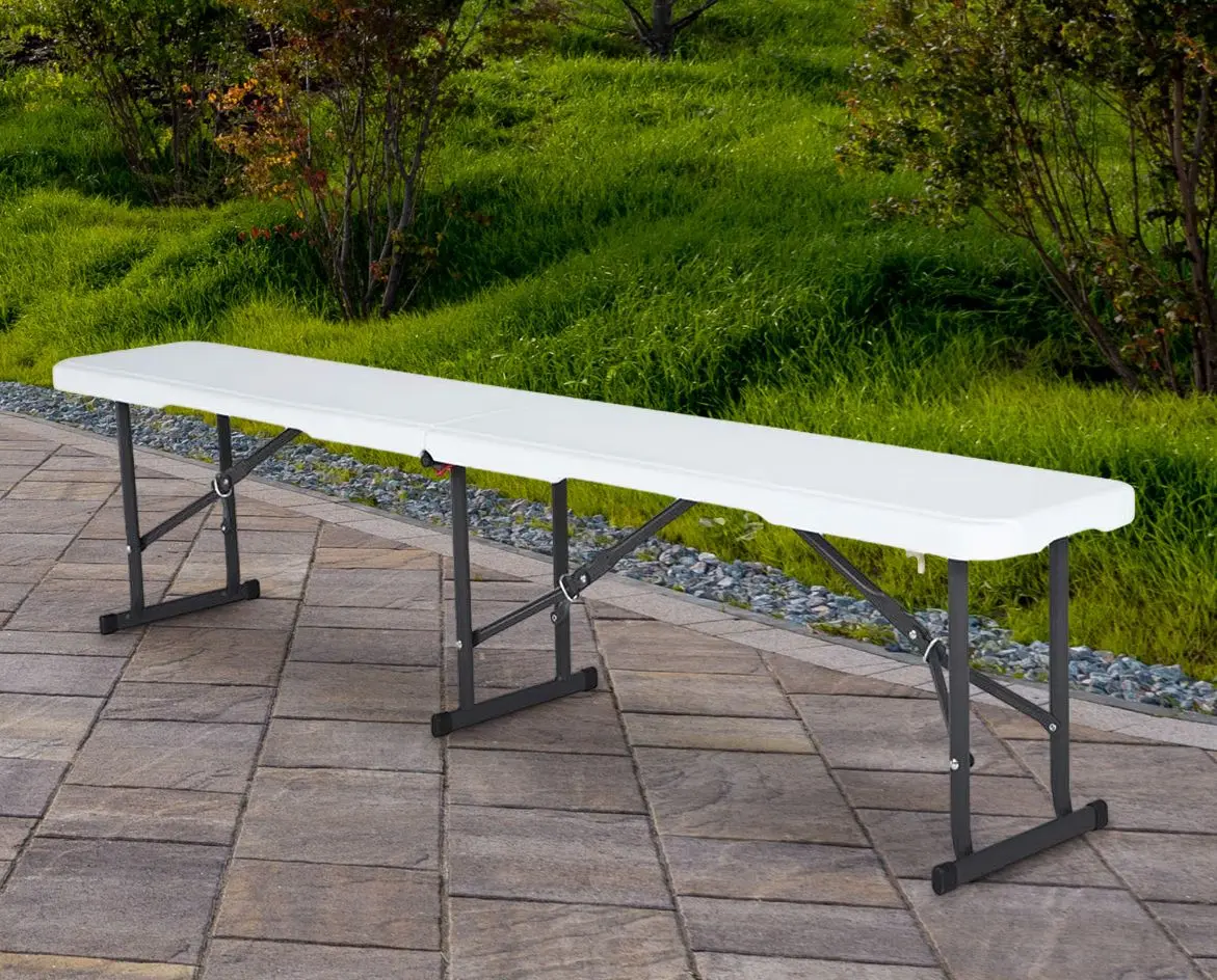 Скамейка складная GardenLine ZUM4758 (White/Black)