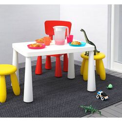 Столик детский Ikea Mammut 77x55 (Белый)