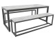 Set de sufragerie DP 3-Piece/6-Seat (Concrete Gray/Black)