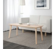 Masa pentru reviste Ikea Lisabo 118x50 (Furnir Frasin)