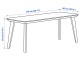 Журнальный столик Ikea Lisabo 118x50 (Ясеневый Шпон)