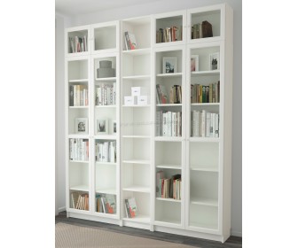 Книжный шкаф Ikea Billy/Oxberg 200x30x237 (Белый)