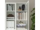 Книжный шкаф Ikea Billy панель/стеклянная дверце 80x30x202 (Белый)