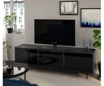 Tumba pentru TV Ikea Besta cu usi/sticla 178x42 (Negru)