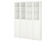 Книжный шкаф Ikea Billy/Oxberg стекло 160x202 (Белый)