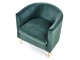 Fotoliu Halmar Clubby 2 (Dark Green/Natural)