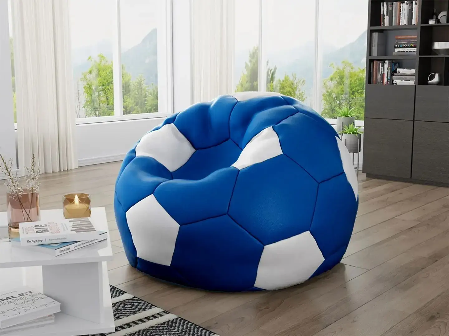 Кресло мяч Mirjan24 Ksante 500 L (Blue/White) - 2