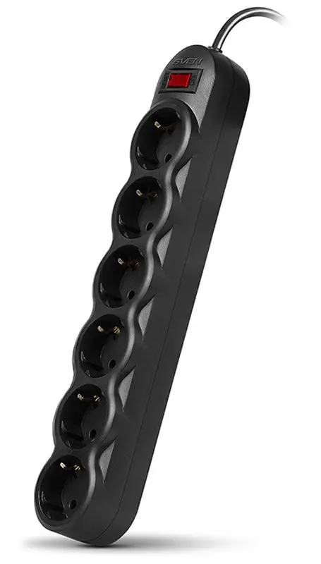 Сетевой фильтр-удлинитель Sven SF-06L 5.0m (Black)