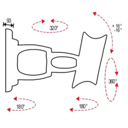 Кронштейн для телевизора OMB Lunar 3 06108W (10