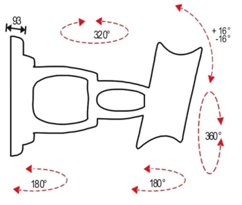 Кронштейн для телевизора OMB Lunar 3 06108W (10