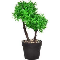 Copac artificial Cilgin K201SYH Siyah Saksida Ikili Simsir 26cm