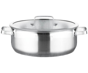 Cratita cu capac Maestro Elite MR-3514-22 (Inox)