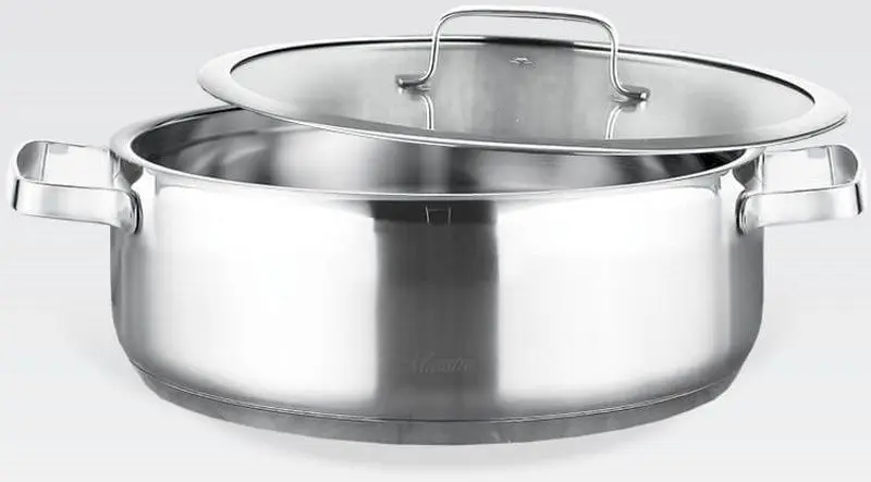 Кастрюля с крышкой Maestro Elite MR-3514-22 (Inox)