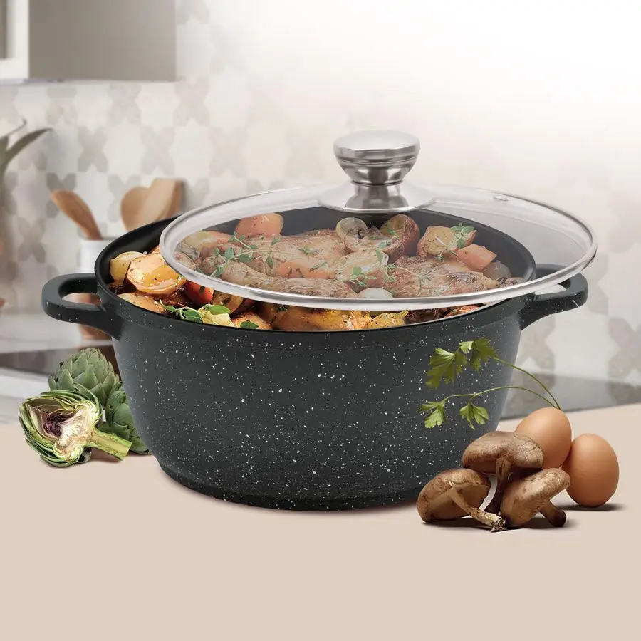 Кастрюля с крышкой Maestro MR-4220 (Black)